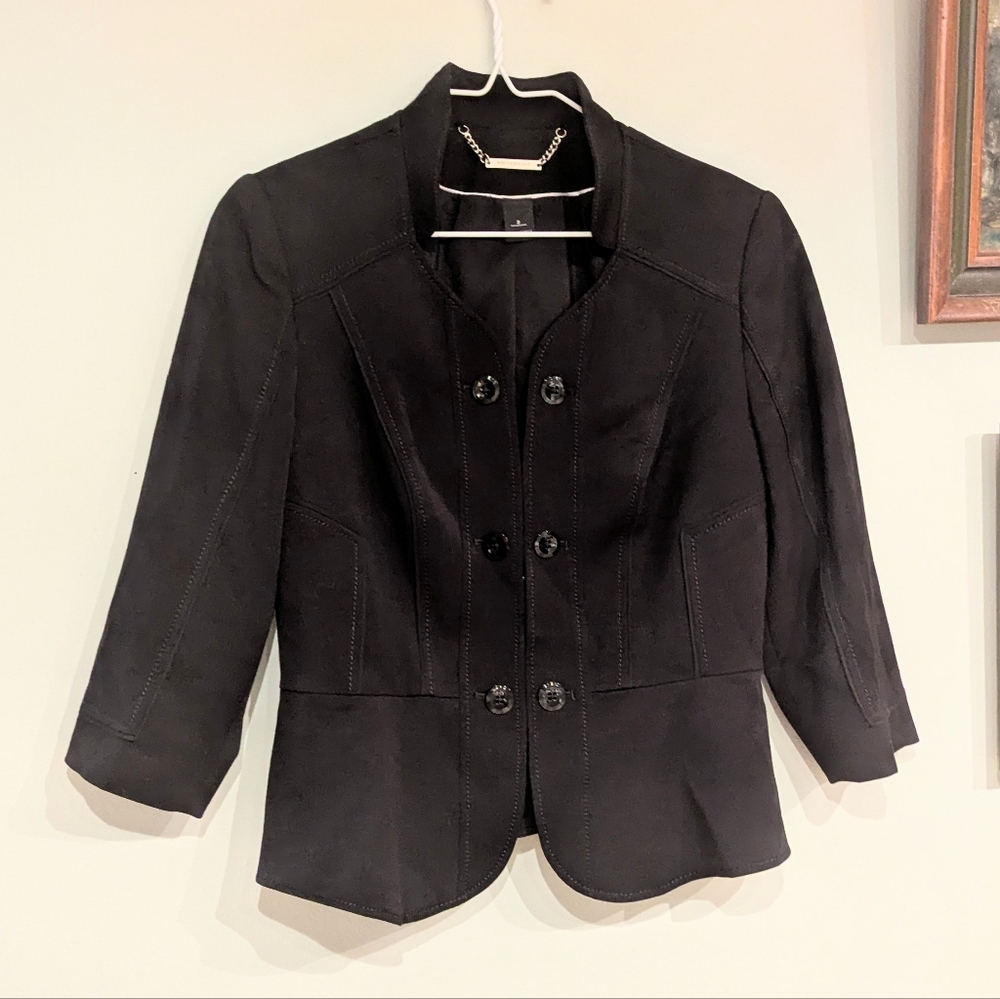 White House Black Market Women's 2 Blazer Jacket Career WHBM Black 3/4 Sleeve